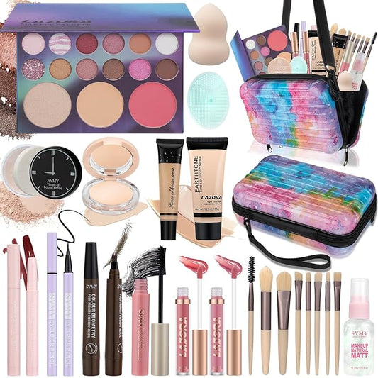 Makeup Kit for Teens Makeup Gift Set for Beginners Teenager Makeup Sets Travel Makeup Kits for Teenagers Girls 14-16 Make Up Kit for Teen & Girls