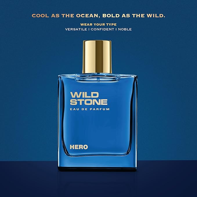 Hero Perfume for Men| Luxury Eau De Parfum | Long-Lasting Fragrance | Best Gift for Him l Premium Perfume for Men l Infused with Aromatic & Marine Notes 100 ml 3.4 Fl oz