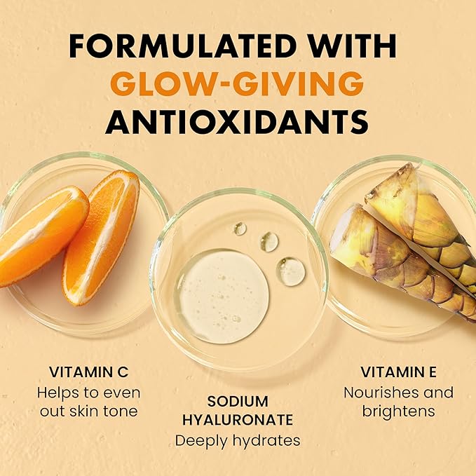 Eclat Skincare Vitamin C Moisturizer for Face with Hyaluronic Acid & Squalane - Face Brightening Cream - Anti Aging, Firming & Hydrating Vitamin C Cream for All Skin Tone 50 ml