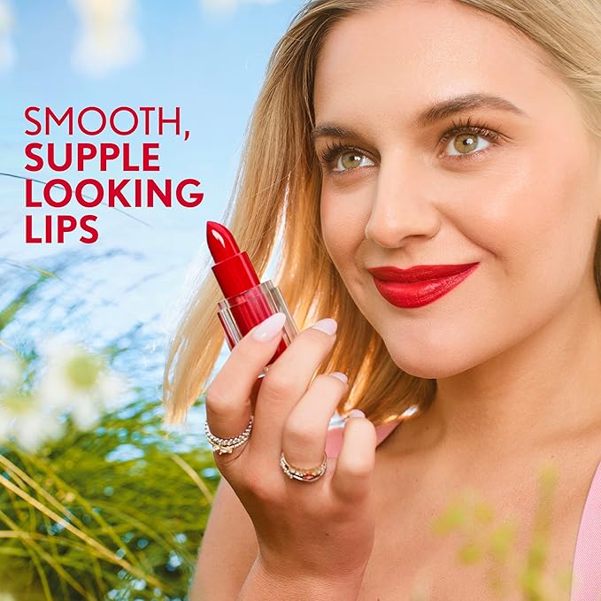 COVERGIRL Clean Lip Color, River Plum, Satin Finish, Squalane, Avocado & Aloe, Carmine-Free, Non-Drying, 0.12oz