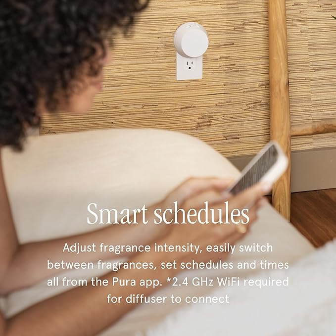 Pura x Studio McGee Smart Home Air Diffuser - Smart Air Diffuser - Up to 120-Hours of Luxury Fragrance per Refill - Spring & Summer Fragrance - 2 Pack, Jasmine Honeysuckle