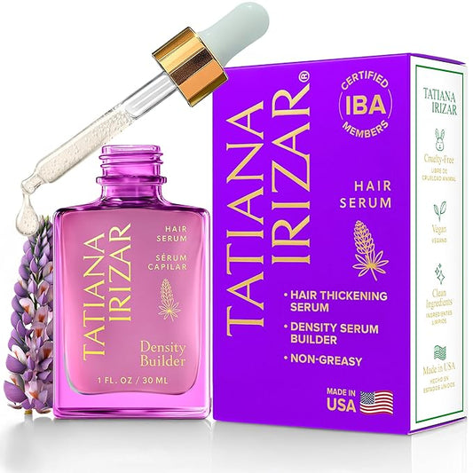 Hair Thickening Serum - Hair Density Serum Builder for Women Made in USA 30ml - Clinically Proven Scalp Treatment Non-Greasy - Natural Biotin, Argan & Pea Peptides - For Thinning, Fine or Damaged Hair