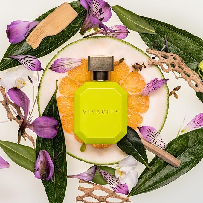 Vivacity Perfume for Women - Citrus, Herbal Fragrance - Notes of Italian Bergamot, Violet, Green Tea and Tonka Beans - 1.7 oz EDP Spray