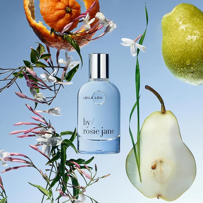 By Rosie Jane Eau De Parfum Spray (Leila Lou) - Clean Perfume for Women - Non-Toxic Body Mist with Notes of Juicy Pear, Sweet Jasmine & Tangerine Skin - Paraben, Sulfate & Phthalate Free (50ml)