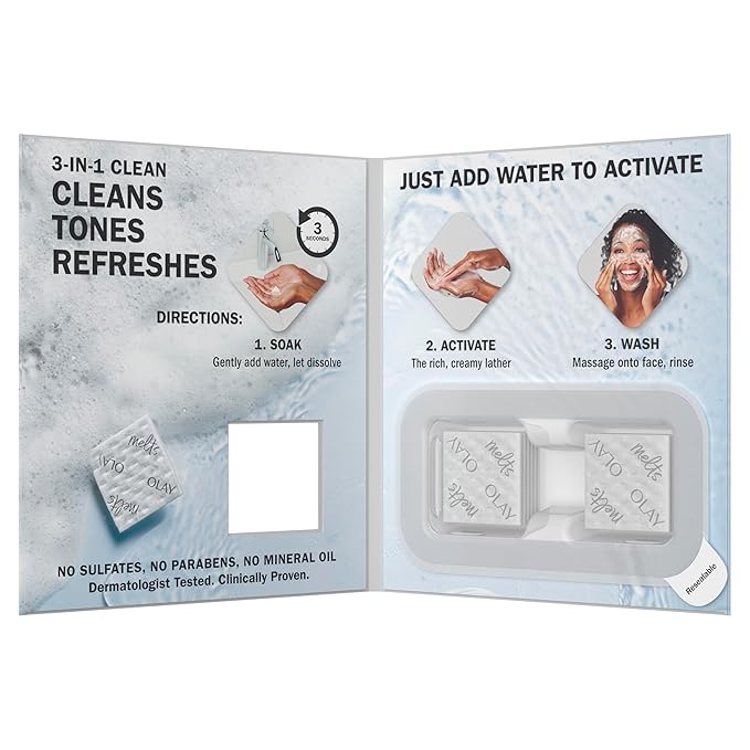 Olay Retinol 24 Face Moisturizer, Anti-Aging Night Cream for Women, Fragrance-Free, Anti-Wrinkle Skin Care (1.7 oz) & Trial Size Retinol Cleansing Melts, Water-Activated Face Wash (12 ct)