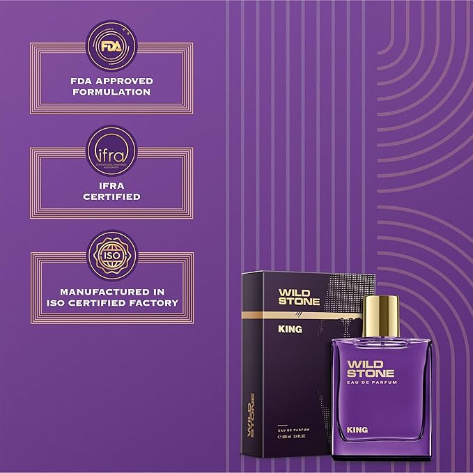 King Perfume for Men| Luxury Eau De Parfum | Long-Lasting Fragrance | Best Gift for Him l Premium Perfume for Men l Infused with Woody & Oriental Notes 100 ml 3.4 Fl oz