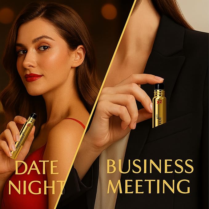 Pherolec Global COPULINOL X2 100% Pheromone for Women Strength Pheromones Perfumes for Women Cologne Essential Oil Long-lasting Infused Scent Travel Perfume For Her Fragrances 0.27 Fl. Oz Roll On