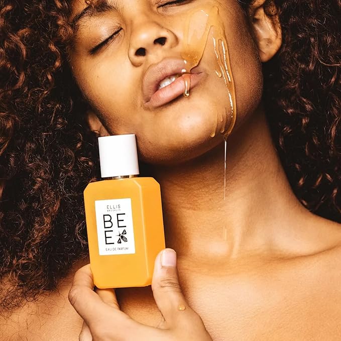 Ellis Brooklyn BEE Eau de Parfum, Honey Vanilla Perfume for Women, Warm & Spicy Scent with Sandalwood, Cocoa, and Dark Rum – Clean, Gourmand Fragrance, Paraben & Phthalate Free,100ml / 3.4 Fl Oz