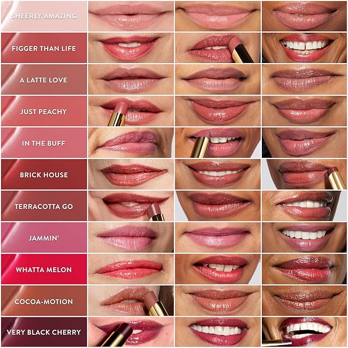 LAURA GELLER NEW YORK Jelly Balm Moisturizing Tinted Lip Balm - Figger Than Life - Hydrating Vitamin E - Semi-Shine Finish