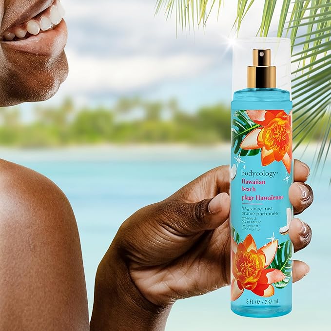 Bodycology Long-Lasting Fragrance Body Mist, Hawaiian Beach, 8 fl oz