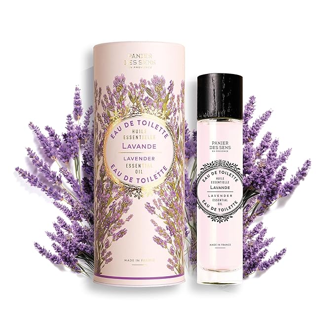 Panier des Sens – Lavender Eau de Toilette 1.7 Floz – Floral & Relaxing Fragrance - Daily Light Perfume for Women - Parfum Crafted in Grasse France - Gifts for Her - Elegant Packaging