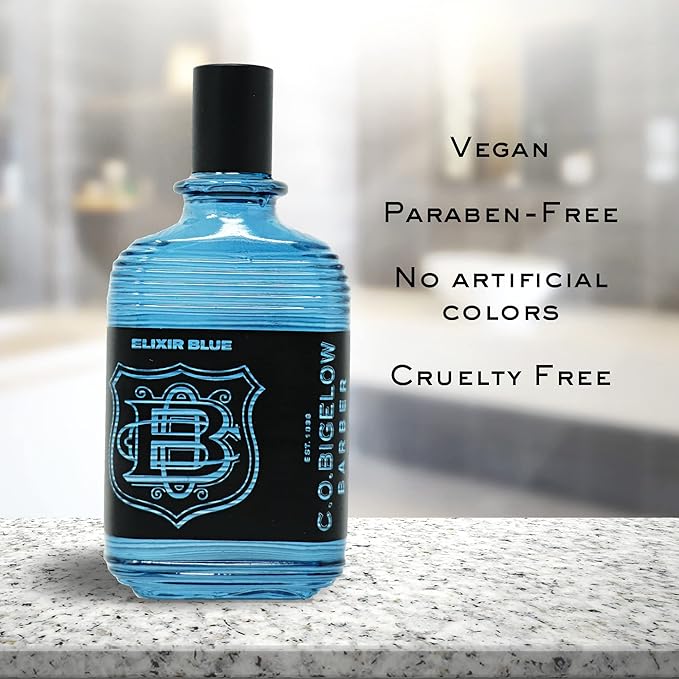 C.O. Bigelow Elixir Blue Cologne for Men, Aquatic Lavender & Rosemary Fragrance, Long Lasting Men's Cologne, Elixir Perfume for Men, 2.5 Fl Oz