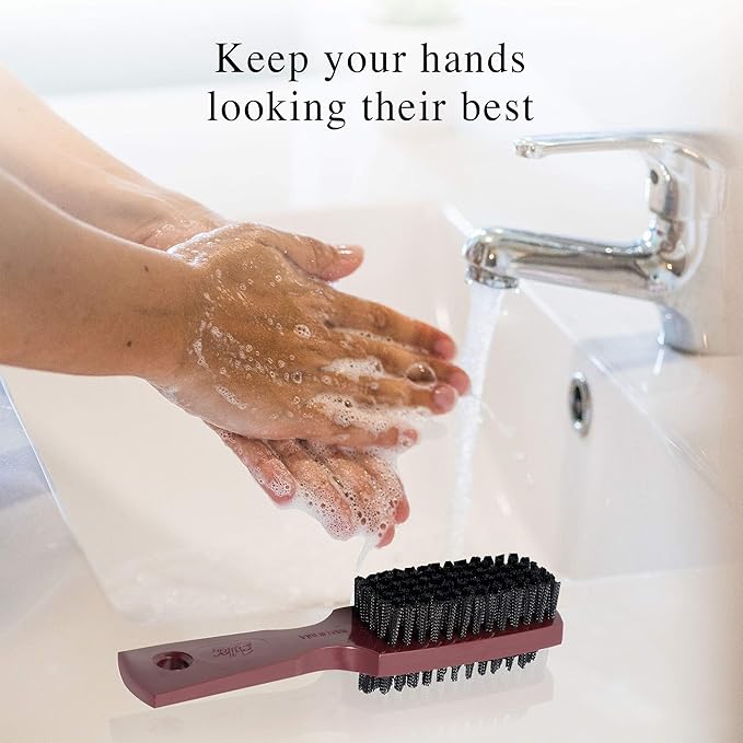 Fuller Brush Hand 'N Nail Brush – Break & Odor Resistant Fingernail & Toenail Cleaner – for Everyday Grooming & Cleaning Finger Nails, Toe Nails, Cuticles, Hands & Feet (Mulberry)