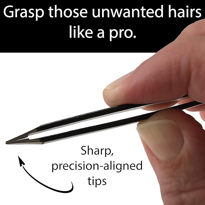 Tweezer Set - Limited Edition Ombre - Classic + Mini Slant - Best Tweezers for Eyebrow, Facial Hair Removal and your Precision Needs