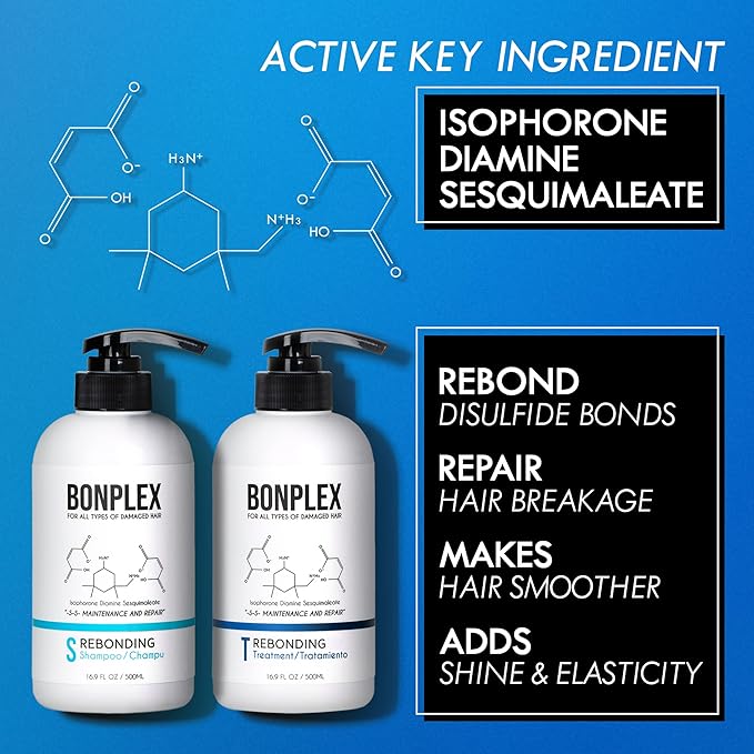 Perfect Bonding Concentrate Restoring Shampoo Treatment for Damaged Hair Repair, Bond Strengthening & Color Longevity for All Hair Type Rebonding Repair Shampoo and Treatment Duo… (16.9oz)