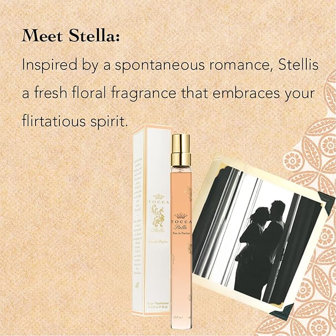 Tocca Stella Women's Perfume Travel Spray, 0.34 oz. (10 ml) - Fresh Floral, Blood Orange, Freesia, Spicy Lily