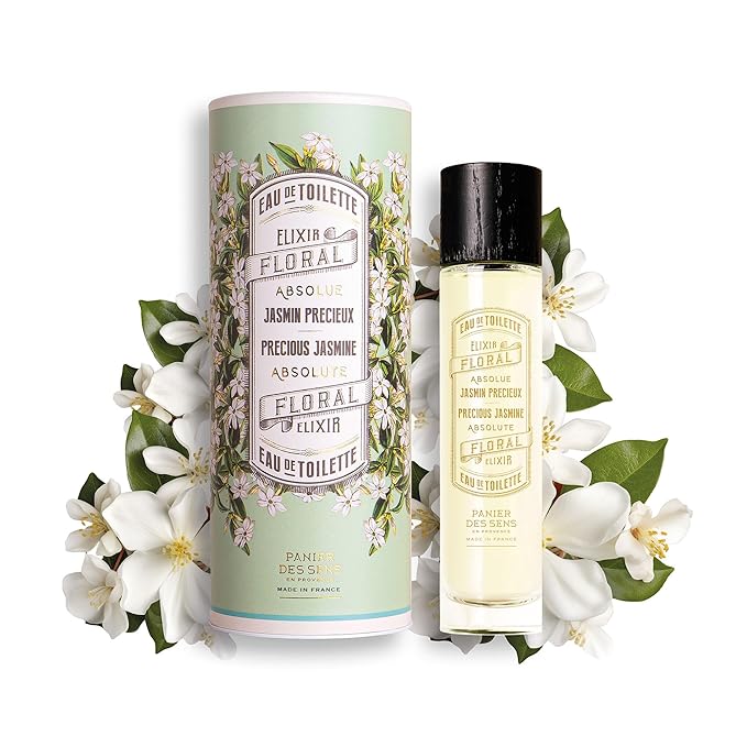 Panier des Sens - Jasmine Eau de Toilette 1.7 Floz – Enveloping & Floral Fragrance - Daily Light Perfume for Women - Parfum Crafted in Grasse, France - Elegant Packaging Perfect Gifts for Her