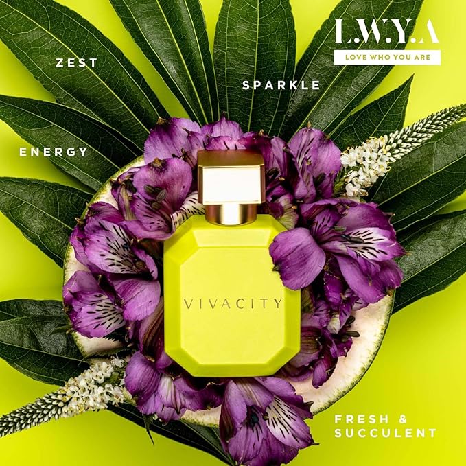 Vivacity Perfume for Women - Citrus, Herbal Fragrance - Notes of Italian Bergamot, Violet, Green Tea and Tonka Beans - 1.7 oz EDP Spray