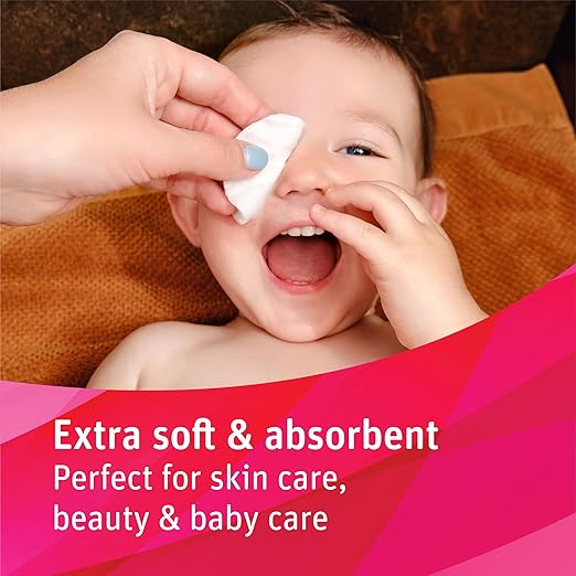 Simply Soft Premium Organic Cotton Rounds, 100 Count (Pack of 3), 100% Cotton Pads, Certified Organic, Hypoallergenic, Soft & Absorbent for Beauty, Cosmetics, Skin Care, Lint Free