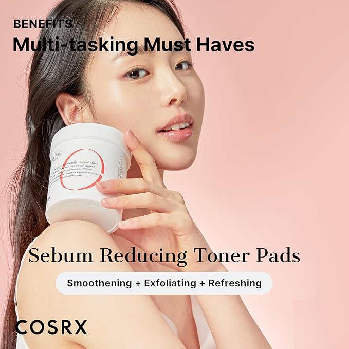 COSRX BHA Toner Pads, 70 Sheets, Exfoliating Pads for Dead Skin & Blackheads, Minimize Pores, Prevent Breakouts, Smooth Skin Texture, Korean Skin Care, Stocking Stuffers, Holiday Gifts,Gifts For Women