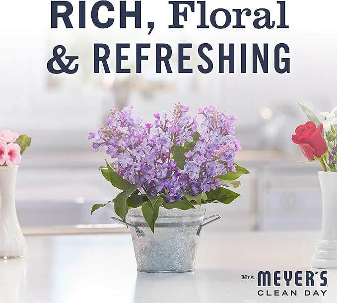 MRS. MEYER'S CLEAN DAY Room and Air Freshener Spray, Non-Aerosol Spray Bottle Infused with Essential Oils, Lilac, 8 fl. oz