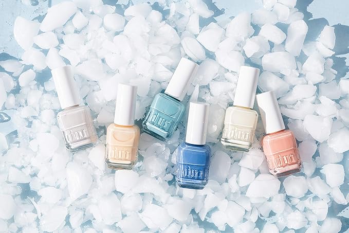 duri Nail Polish, 785 Let It Snow, Light Grey Pastel, Full Coverage, Glossy Finish, Fast Drying, Easy to Apply, 0.45 Fl Oz