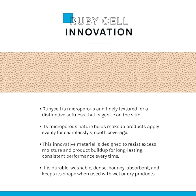 AOA Studio Silky Silicone Makeup Sponge Set, Reusable Cosmetic Applicators Extra Soft Rubycell Makeup Sponges (Onyx)