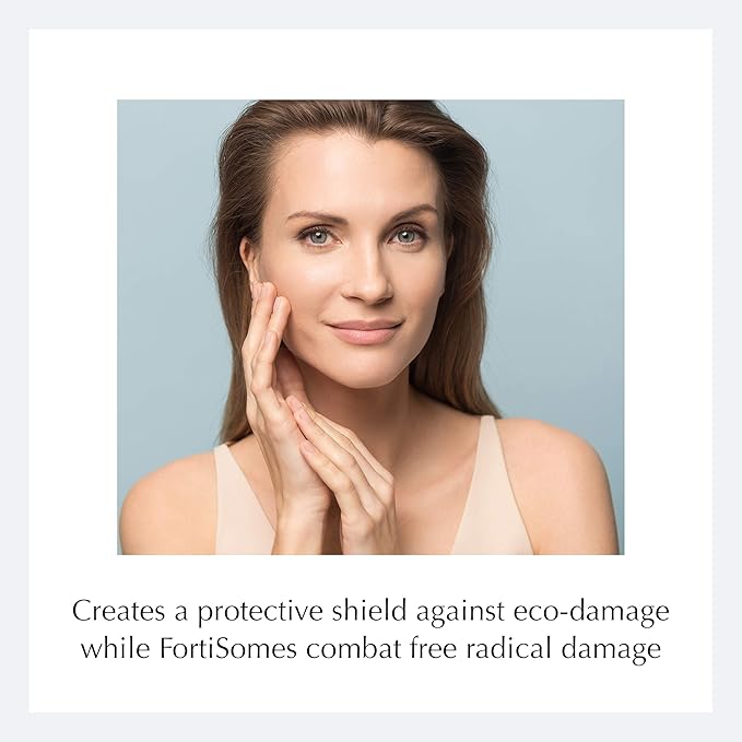 Ecco Bella Plant Based Recharge Day Cream Face Moisturizer - Vegan Skin Moisturizing Face Cream with FortiSomes Eco-Protection & Blue Light Shield - Cruelty Free - Hydrating Formula - 1.7 oz