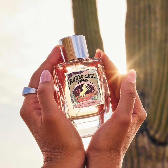 Rodeo Soul Fearless by Tru Western, 3.4oz, Women's Perfume with scents of Ruby Cactus Chocolate, Cocoa Butter, and Sugar Crystals, Fearless, Bold, and Wild