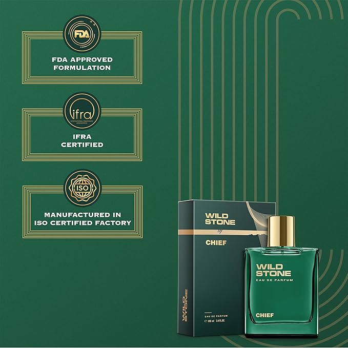 Chief Perfume for Men| Luxury Eau De Parfum | Long-Lasting Fragrance | Best Gift for Him l Premium Perfume for Men l Infused with Aquatic and Woody Notes 100 ml 3.4 Fl oz