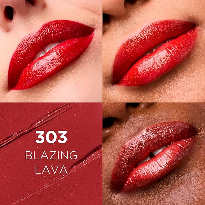 L'Oreal Paris Colour Riche Original Creamy, Hydrating Satin Lipstick with Argan Oil and Vitamin E, Blazing Lava , 1 Count