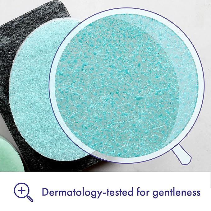 Buf-Puf Body Sponge, Bath Sponge, Dermatologist Developed, Cleanses Skin of Dirt, and Excess Oil, Reusable, Exfoliating, 1 Count