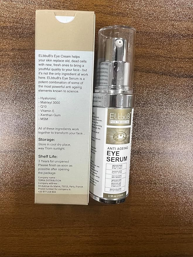 Anti Ageing Eye Cream - Anti Wrinkle Eye Serum for Puffy Eyes, Dark Circles, Eye Bags, Crows Feet, Wrinkles,Reduces Wrinkles Saggy Skin Puffy Eyes