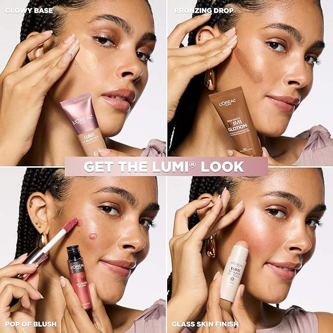 L’Oréal Paris True Match Lumi Glotion Light and Fair Bundle, Highlighter and Bronzer For Radiant Glow, Pack of 2