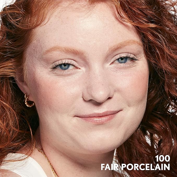 COVERGIRL Clean Invisible Foundation Makeup, Dewy & Glowy Natural Finish, Buildable Coverage, Skin-Like Smooth Look, Vegan, Fair Porcelain, 1oz