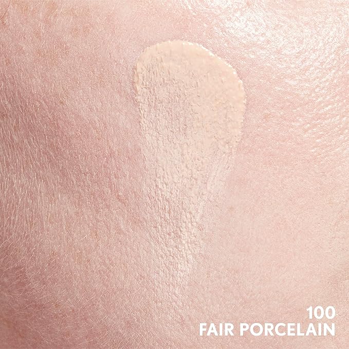 COVERGIRL Clean Invisible Foundation Makeup, Dewy & Glowy Natural Finish, Buildable Coverage, Skin-Like Smooth Look, Vegan, Fair Porcelain, 1oz