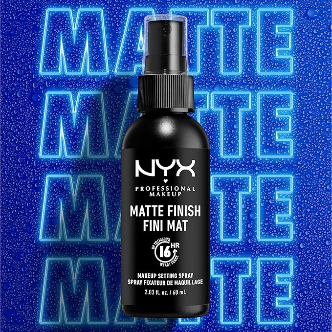 NYX PROFESSIONAL MAKEUP Makeup Setting Spray - Matte Finish, Long-Lasting Face Mist for up to 16HR Wear, Vegan Formula, JUMBO Size
